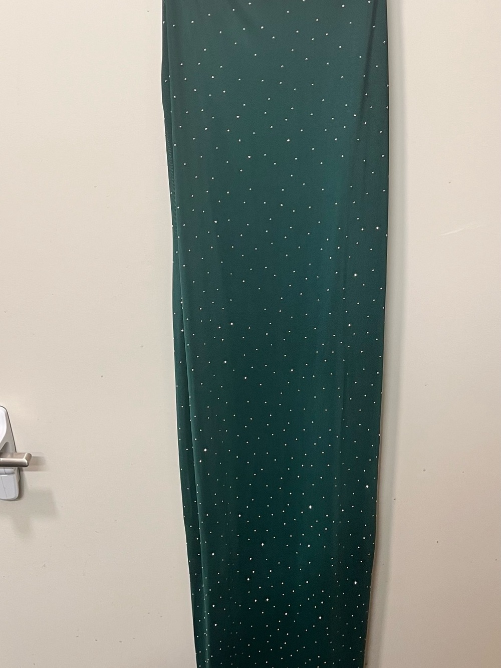 Emerald Green Embellished Maxi Dress